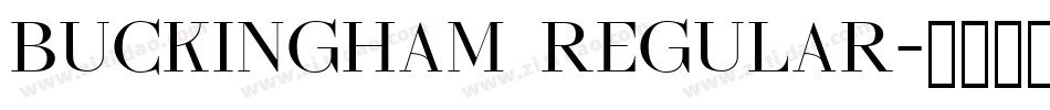 Buckingham Regular字体转换